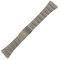 Men's classic-style 19mm silver tone watch band in stainless steel