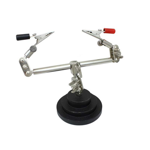 Double Third Hand with Magnifier Hands Free Work Holder Vise Clamp