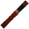 Men's 19mm honey brown Swiss Army style leather watch band