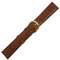 18mm mens brown leather alligator grain watch band