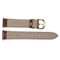 18mm mens brown leather alligator grain watch band