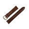 18mm mens brown leather alligator grain watch band