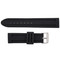 Silicone Watch Band 22MM Black Sport Watch Band Rubber Jelly 8 Inch Length