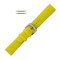 Silicone Watch Band 22mm Yellow Sport Watch Band Rubber Jelly 8 Inch Length