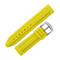 Silicone Watch Band 18mm Yellow Sport Watch Band Rubber Jelly 7 1/4 Inch Length