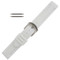 18mm white silicone rubber jelly sport watch band