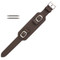 15mm brown wide leather watch band