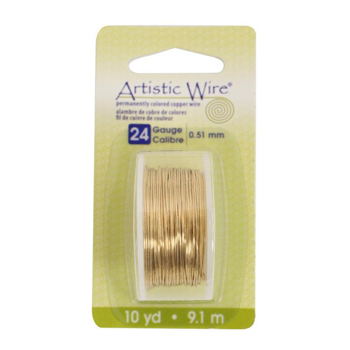 Artistic Wire 24-Gauge Bare Copper 10-Yards