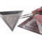 Aluminum Parts Tray Triangle 3.25" Inches 12 Trays