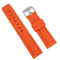 Silicone Watch Band 20mm Orange Sport Watch Band Rubber Jelly