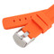 Silicone Watch Band 22mm Orange Sport Watch Band Rubber Jelly