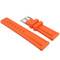 Silicone Watch Band 24mm Orange Sport Watch Band Rubber Jelly