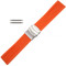 Silicone Watch Band Orange 24mm Sport Watch Band Rubber Jelly 7 7/16 Inch Length