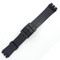 Black Rubber Generic Swatch® Watch Band 20mm Wide and Fits 17mm Notched Case 7 1/8 Inch Length