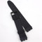 Black Rubber Generic Swatch® Watch Band 20mm Wide and Fits 17mm Notched Case 7 1/8 Inch Length