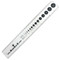 Beading Ruler Clear 12 inches Beads per Inch Gauge and Bead Diameter Gauge