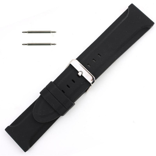 26mm Rubber Watch Band Silicone Strap for Replacement Watchbands