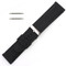 Black Silicone Watch Band 28mm Rubber Strap 8 Inch Length