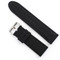 Black Silicone Watch Band 28mm Rubber Strap 8 Inch Length