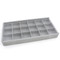 Small Plastic Storage Tray with Lid 18 Compartments
