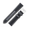 Hadley Roma Anti-Ballistic Material Watch Strap 20mm Black With White Stitching 7 3/4 Inch Length