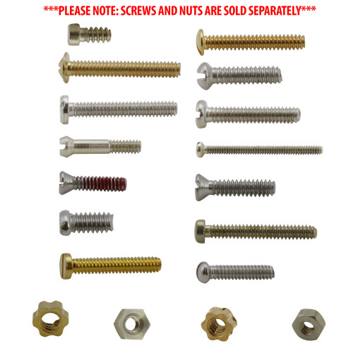 types of screws and nuts