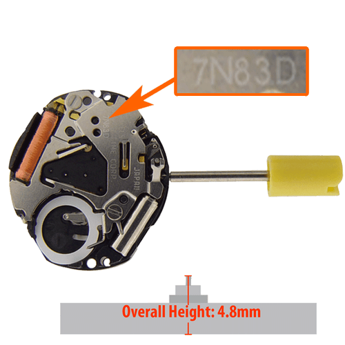 Seiko 7N83 Replacement Quartz Watch Movements