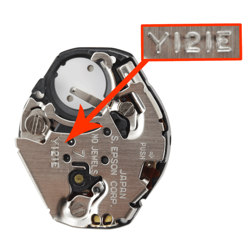 Tige Avec Couronne Dorée Pour Montre SHIOJIRI Modèle Y121A - Pièce D'occasion - Fabriquée Au Japon