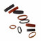 Assorted leather loop watch strap keepers