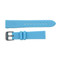 18mm Hadley Roma Link Style Design Silicone Watch Band Turquoise 7 7/16 Inch Length