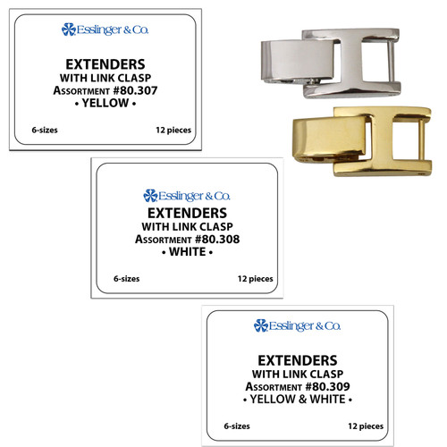 Watch Band Bracelet Clasp Extenders Assortment of 12