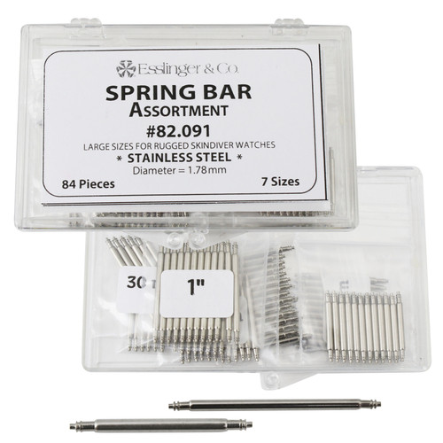 Spring Bar Less Watch Heavy-Duty Stainless Steel Spring Bar Assortment for Watch Bands