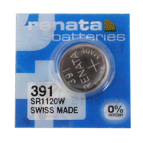 5 Piles Renata 391 / SR1120SW / AG8 1,55V - Lot De 5 Batteries Montre Sans Mercure Longue Durée - Equivalent SR1120W, SR55, 391, AG8