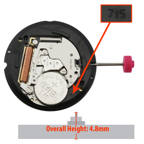 Harley Ronda HQ715LI.6L XHCP Quartz Watch Movement
