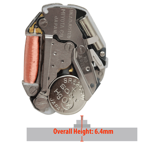 Miyota/Citizen LTD 3 Hand Quartz Watch Movement 203A Overall