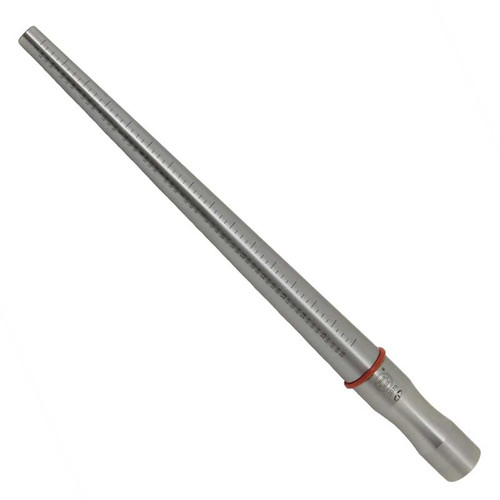MD280 = Stainless Steel Ring Mandrel Sizes 1-16 with Ring Blank Gauge