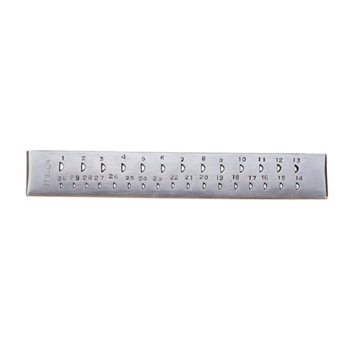 Proops Jewellers 8" Half Round Semi Circle 30 Hole Drawplate Wire Wrapping J1009 Proops Jewellers 8" Half Round Semi Circle 30 Hole Drawplate Wire Wrapping J1009