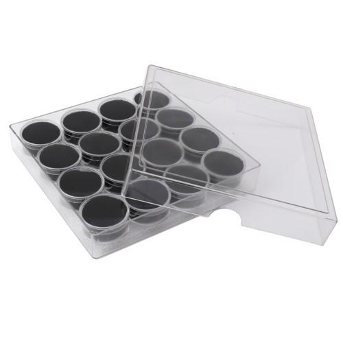 Plastic Storage Box with 16 Individual 38mm Boxes