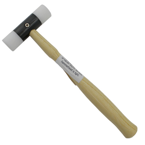 Nylon Hammer 1-1/4 Face W/ Wooden Handle for Jewelry Making Metal Forming  Tool HAM-0018 