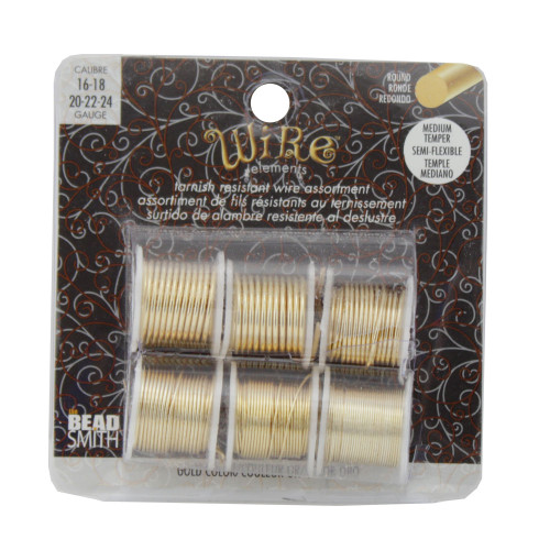 The Beadsmith® Wire™ Elements 18 Gauge Tarnish-Resistant Wire