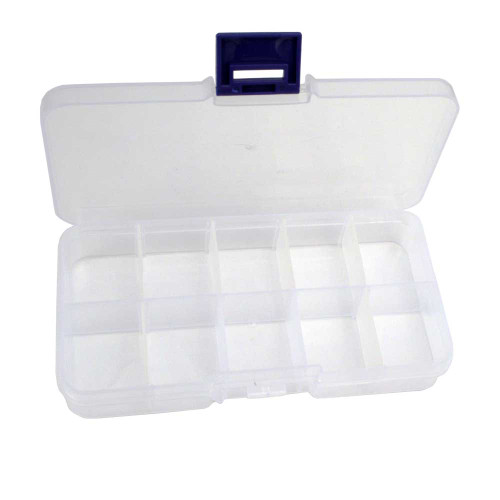 Plastic 12-Compartment Organizer Box for Jewelry and Watch Parts