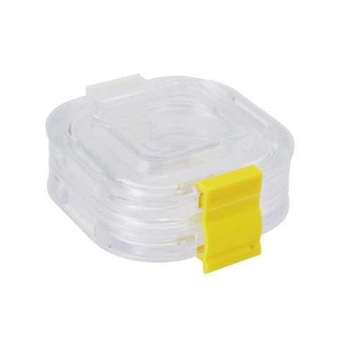 Bergeon Square Plastic Boxes with Elastic Membrane 39mm x 39mm | Esslinger