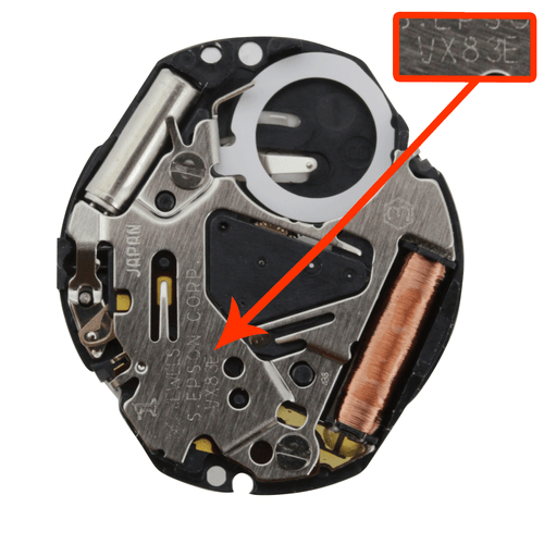 Hattori Japan Quartz Watch Movement VX83-6 Day At 12:00 And Date