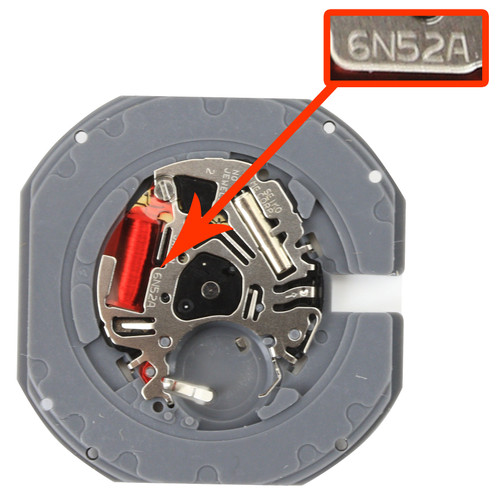 Genuine Seiko 3 Hand Quartz Watch Movement 6N52 Date at 3:00