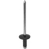 Rivet Diameter : 1/8"
Windshield Side Rail
Grip Range : 1/8-3/16"
Flange Diameter : 3/8"
Material : Black Aluminum Rivet-Aluminum Mandrel
Ford OEM: N805759-S100
Pcs/Unit: 50 Per Box
Country: US
Catalog Page #: 307