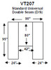 Universal Double Seam 42" Deck width
