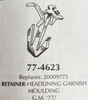 GM 20009775 NOS Headliner Interior Trim Clip GM 20009775 NOS Headliner Interior Trim Clip