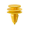 Pcs/Unit 50
Bottom Head Diameter 18MM
Top Head Diameter 15mm
Stem Diameter 10mm
Stem Length 15mm
Overall Length 23mm
Color Yellow
Material Nylon

Chrysler OEM: 6507055-AA, 6507686AA, 6507686-AA, 6507055AA

Ford OEM: W718980-S300

JEEP OEM: 6507686AA

Tesla OEM: 101607800A, 1016078-00-A