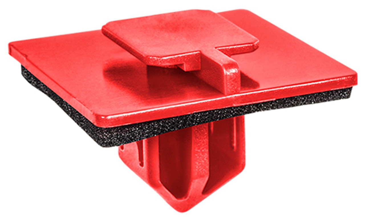 Rocker moulding Clip With Sealer
Red Nylon
Top Head Size: 11mm x 13mm
Bottom Head Size: 25mm x 25mm
Stem Length: 14mm
Lexus LX470
OEM# 90467-12072
25 Per Box