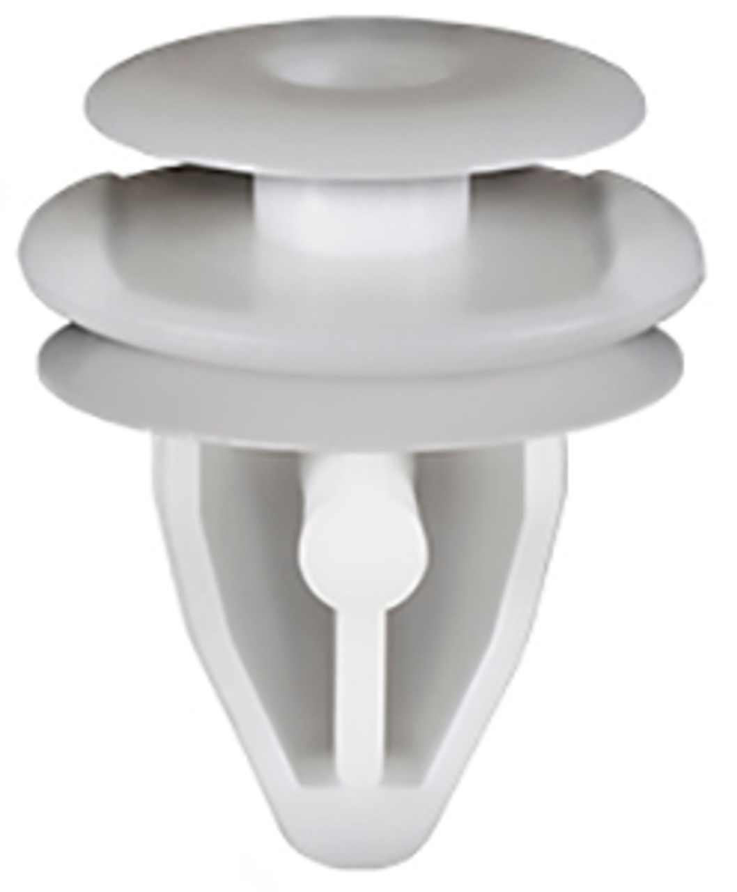 Trim Panel & Window Garnish Retainer
White Nylon
Top Head Diameter: 13mm
Middle Head Diameter: 16mm
Bottom Head Diameter: 15mm
Stem Diameter: 9.6mm
Stem Length: 13mm
Hyundai Tucson & Kia Sorrento 2003 - On
OEM# 85506-4A000
50 Per Box